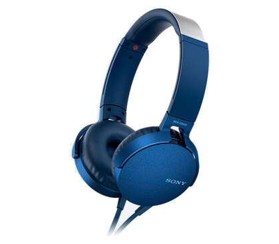 Наушники накладные Sony MDRXB550APL.E (синий)