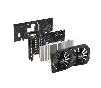 Видеокарта ASUS nVidia GeForce GTX 1650 ROG-STRIX-GTX1650-O4G-GAMING 4Гб GDDR5