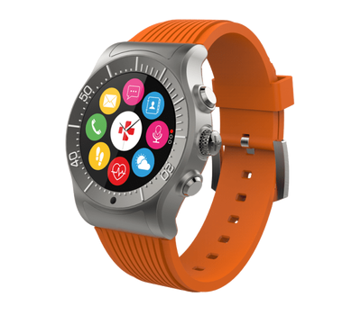 Смарт-часы MyKronoz ZeSport GPS Titanium Orange Silicone