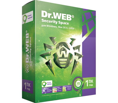 Антивирус Dr.Web Security Space подписка на 1 год на 1 ПК