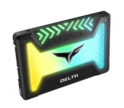 Накопитель SSD TEAM T-FORCE DELTA RGB 500GB  BLACK 2.5" SATA III