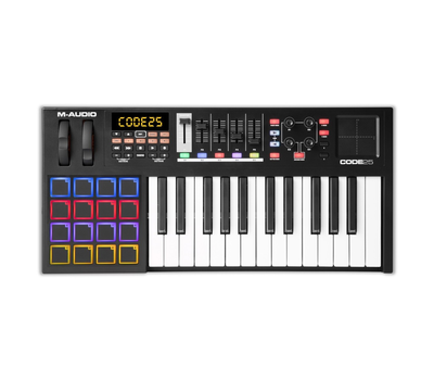 MIDI клавиатура M-Audio Code 25, Черный