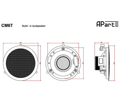 Потолочный громкоговоритель Apart CM6T 6W