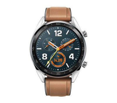 Смарт-часы Huawei Watch GT, 46mm 1.39" Silver-Brown FTN-B19