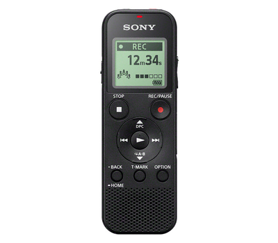 Диктофон цифровой Sony ICD-PX370, 4Gb, MP3, LCD, USB, MicroSD, Black