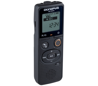 Диктофон цифровой Olympus VN-540PC, 4Gb, WMA, 1.39", USB, Black