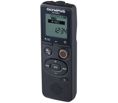 Диктофон цифровой Olympus VN-540PC, 4Gb, WMA, 1.39", USB, Black
