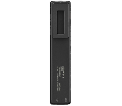Диктофон цифровой Sony ICD-TX650B, 16Gb, MP3/AAC/WMA/WAV, OLED, USB, Li-Ion, Black