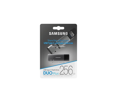 USB накопитель 256Gb Samsung Duo Plus USB 3.1 Silver/Black