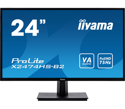 Монитор LCD 23.6'' FHD VA VGA, HDMI, DP Black