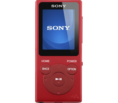 MP3 Player Sony NW-E394, 8Gb, MP3/WMA/AAC, TFT, Radio, Red