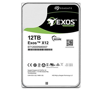 Жесткий диск HDD 12Tb Seagate Enterprise Capacity (Helium) 512E Exos X12 ST12000NM0007 3.5" SATA 6Gb/s 256Mb 7200rpm