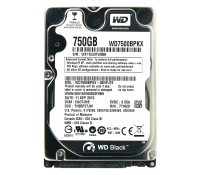 Жесткий диск WD Scorpio Black WD7500BPKX 750GB 7200RPM 16MB SATA-III MobileЖесткий диск WD Scorpio Black WD7500BPKX 750GB 7200RPM 16MB SATA-III Mobile