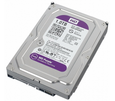 Жёсткий диск WD Purple WD10PURZ 1ТБ 3,5" 5400RPM 64MB (SATA-III) DV&NVR