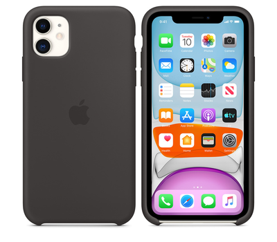 Чехол Apple iPhone 11 Silicone Case Black MWVU2