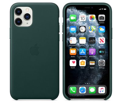 Чехол Apple iPhone 11 Pro Leather Case Forest Green MWYC2