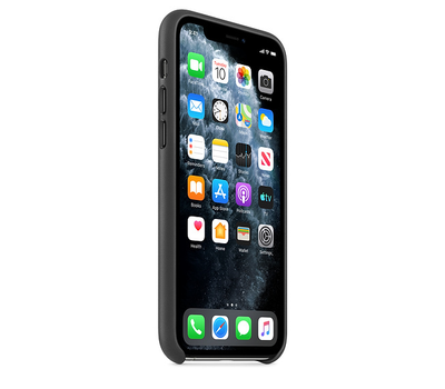 Чехол Apple iPhone 11 Pro Leather Case Black MWYE2