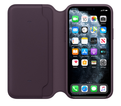 Чехол Apple iPhone 11 Pro Leather Folio Aubergine MX072