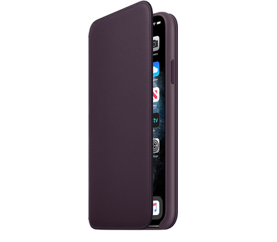 Чехол Apple iPhone 11 Pro Max Leather Folio Aubergine MX092