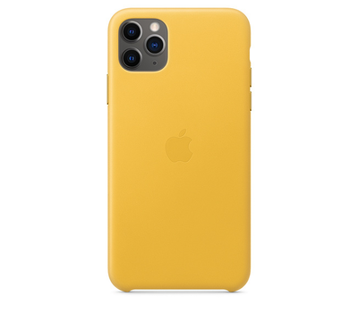 Чехол Apple iPhone 11 Pro Max Leather Case Meyer Lemon MX0A2