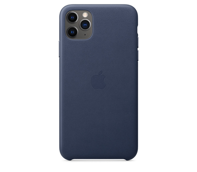 Чехол Apple iPhone 11 Pro Max Leather Case Midnight Blue MX0G2