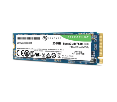 SSD накопитель Seagate BarraCuda 510 256ГБ ZP256CM30041 3D TLC PCIE M.2 2280