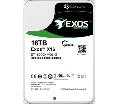 Жесткий диск Exos X16 HDD 16TB 512E ST16000NM001G 3.5" SATA 6Gb/s 256Mb 7200rpm