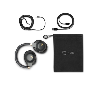 Bluetooth гарнитура JBL E55BT Quincy Edition, BT, Black-Gold