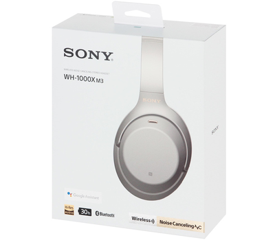Bluetooth гарнитура Sony WH-1000XM3, NFC, BT, Platinum Silver