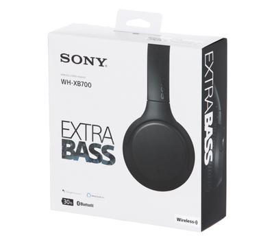 Bluetooth гарнитура Sony WH-XB700 Extra Bass, USB, BT4.2, NFC, Black