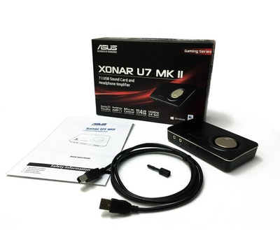 Звуковая карта ASUS Xonar U7 MKII, 114db SNR, USB 90YB00KB-M0UC00