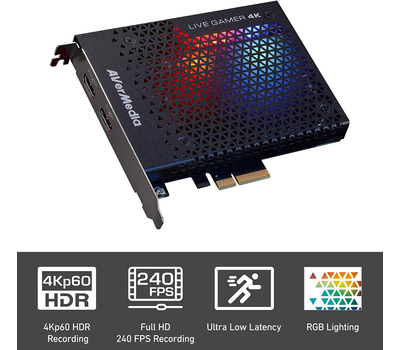 Плата видеозахвата AVerMedia Live Gamer 4K GC573, PCIe x4