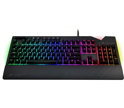 Клавиатура Asus ROG Strix Flare, Multimedia, Gaming, Steel Grey, USB, Backlight