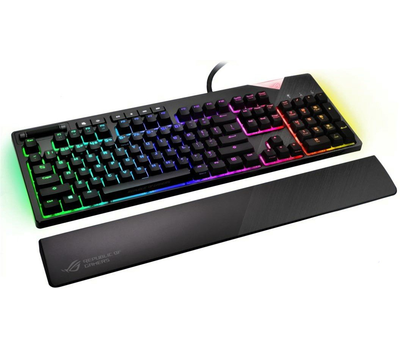 Клавиатура Asus ROG Strix Flare, Multimedia, Gaming, Steel Grey, USB, Backlight