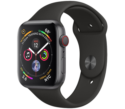 Смарт-часы Apple Watch Series 4 GPS, 40mm Space Grey Aluminium Case with Black Sport Band MU662GK/A