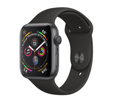 Смарт-часы Apple Watch Series 4 GPS, 44mm Space Grey Aluminium Case with Black Sport Band MU6D2GK/A