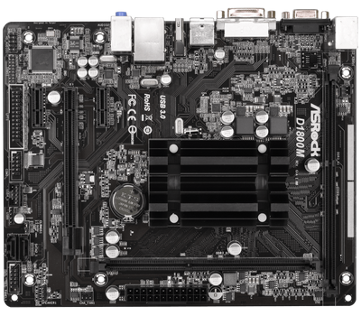 Материнская плата с процессором ASRock D1800M Intel Celeron Dual-Core J1800 2.41 GHz