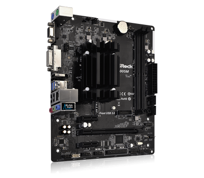 Материнская плата с процессором ASRock J4005M Intel Dual-Core J4005