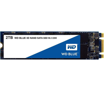 SSD накопитель 2000GB WD BLUE 3D NAND M.2 SATA3 WDS200T2B0B