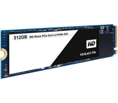 SSD накопитель 512GB WD BLACK M.2 2280 PCI-E Gen3x4 WDS512G1X0C