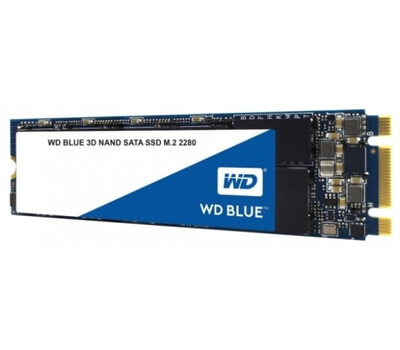 SSD накопитель 500GB WD BLUE 3D NAND M.2 2280 SATA3 WDS500G2B0B