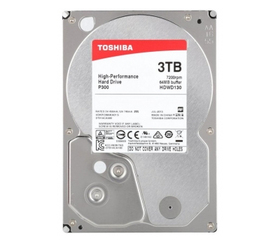 Жесткий диск HDD 3Tb TOSHIBA P300 SATA 3.5" HDWD130EZSTA