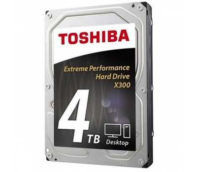 Жесткий диск HDD 4Tb TOSHIBA X300 SATA 3.5" HDWE140UZSVA