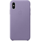 Чехол Apple для iPhone XS, кожа, лиловый