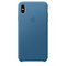 Чехол Apple Leather Case для iPhone XS Max, лазурная волна