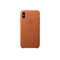 Чехол Apple Leather Case для iPhone XS, золотисто-коричневый