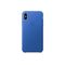 Чехол Apple Leather Case для iPhone X синий аргон